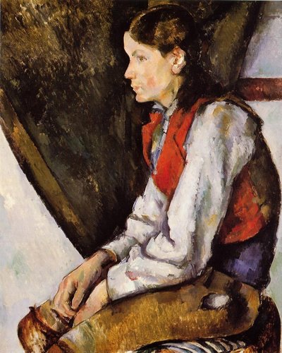 Jongen in een Rood Vest door Paul Cézanne